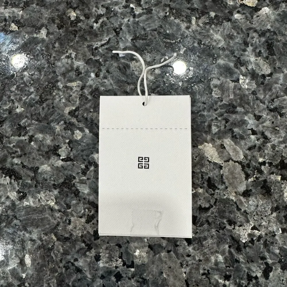 Givenchy White Envelope Authentic Button Add on Logo Storage Flap Open + Tag